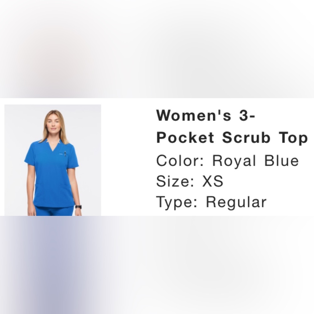Januu Women's 3-Pocket Scrub Top XS